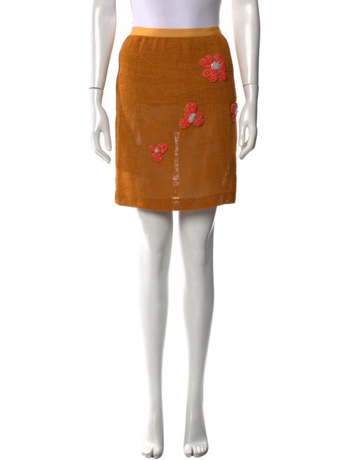 Behnaz Sarafpour Floral Print Mini Skirt