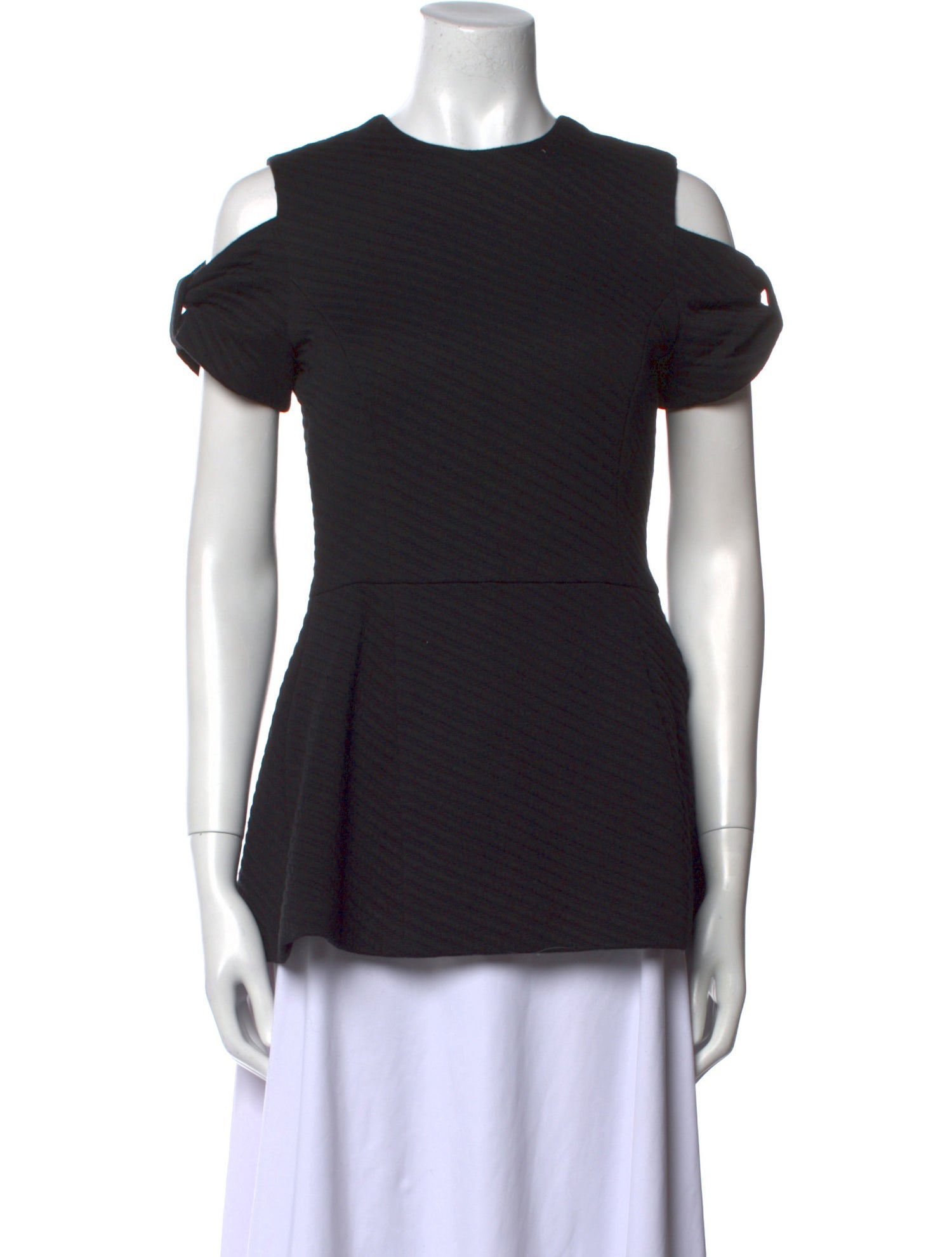 Behnaz Sarafpour Crew Neck Short Sleeve Top