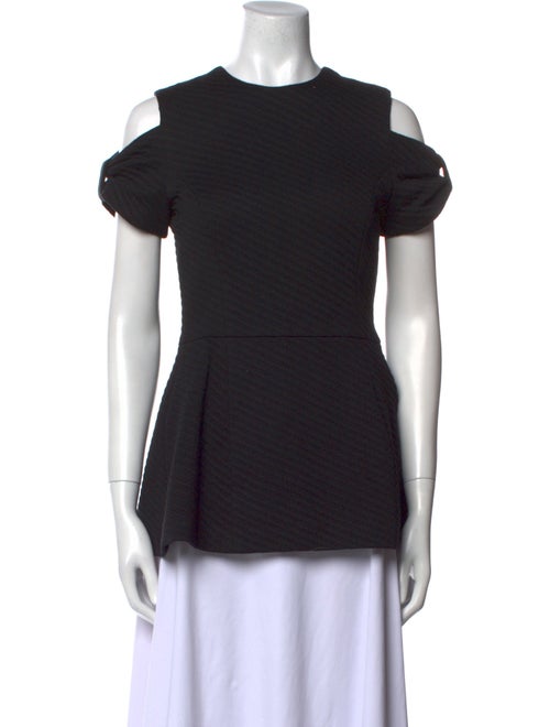 Behnaz Sarafpour Crew Neck Short Sleeve Top