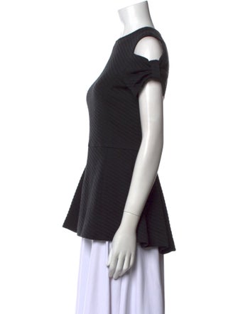 Behnaz Sarafpour Crew Neck Short Sleeve Top