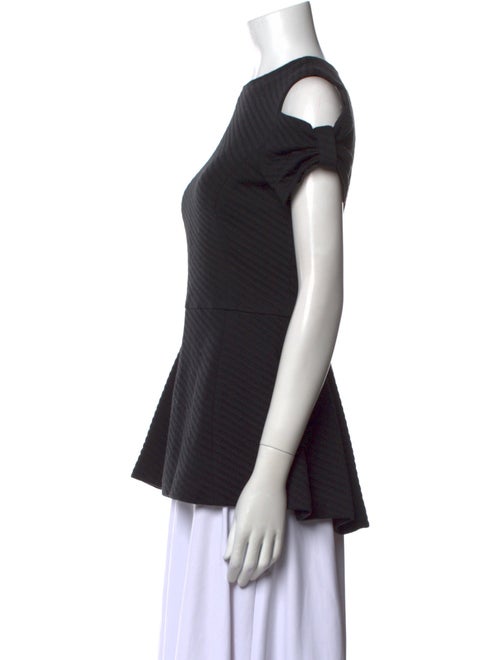 Behnaz Sarafpour Crew Neck Short Sleeve Top