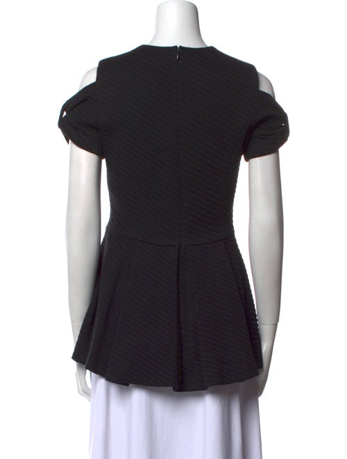 Behnaz Sarafpour Crew Neck Short Sleeve Top