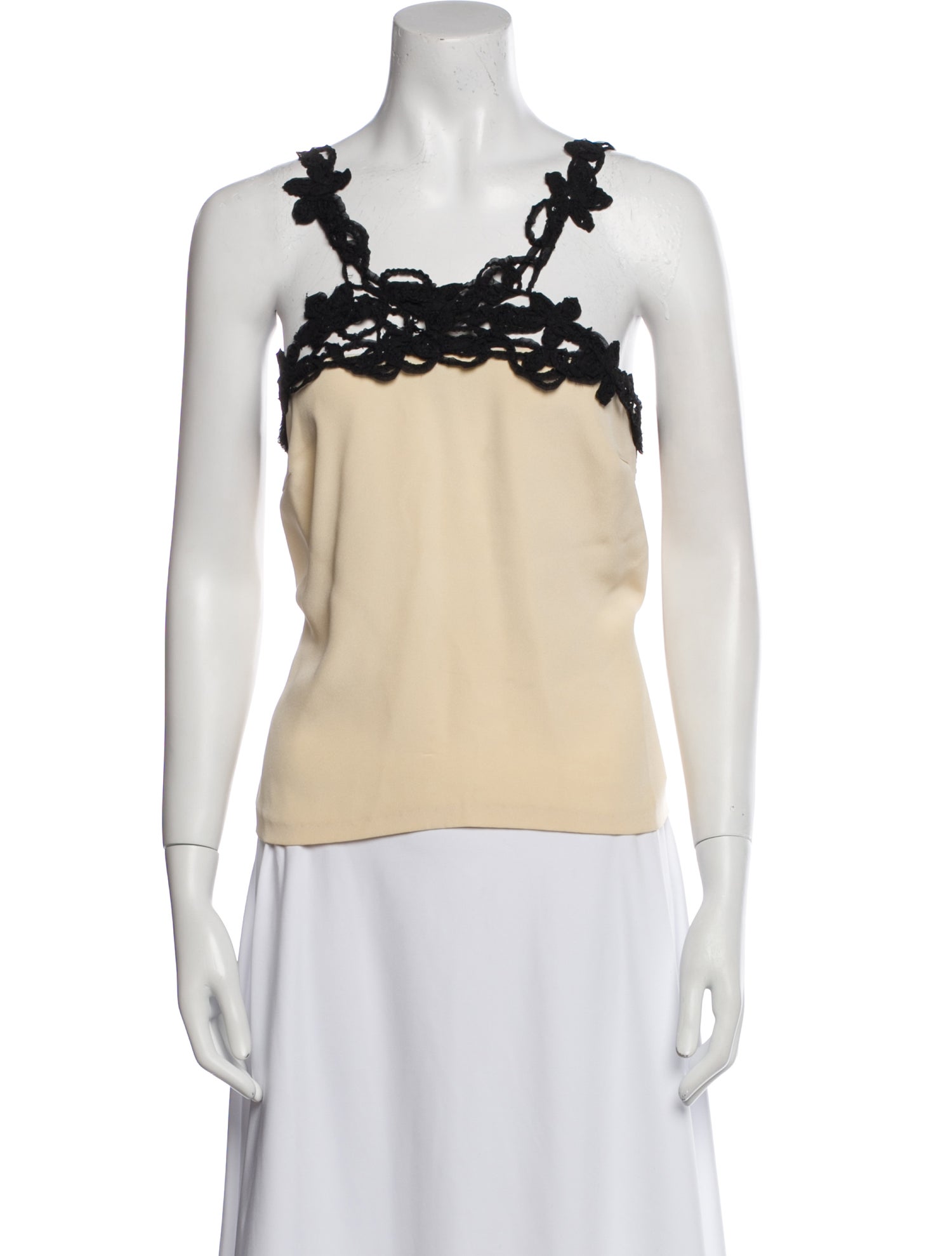Behnaz Sarafpour Silk Square Neckline Top
