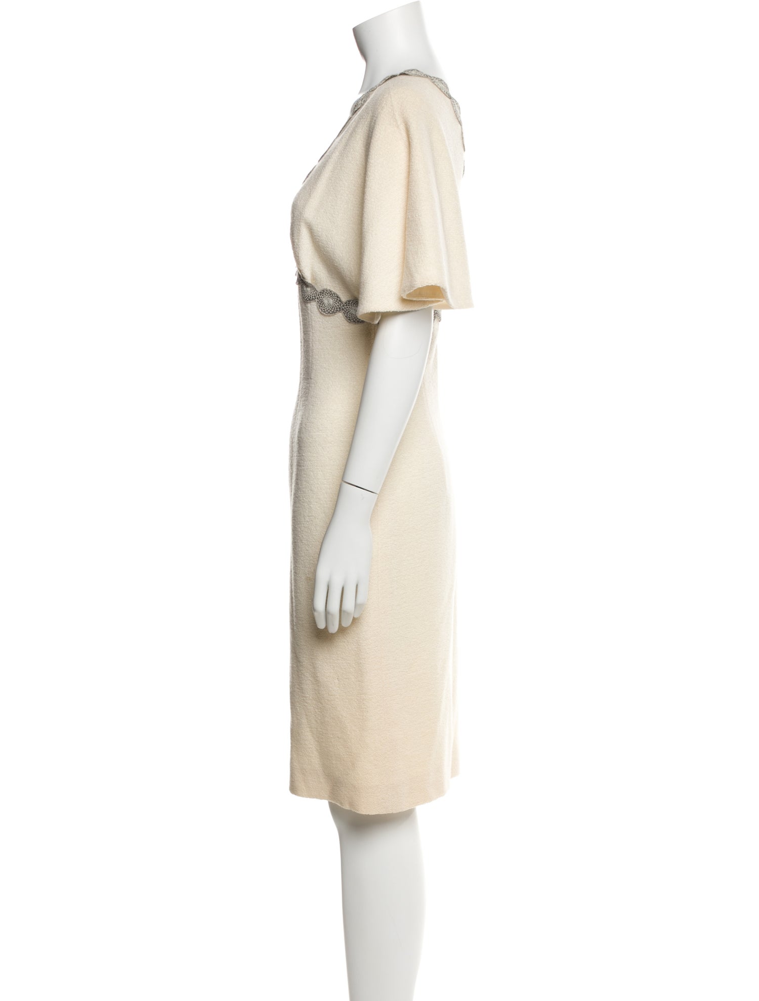 Behnaz Sarafpour V-Neck Knee-Length Dress