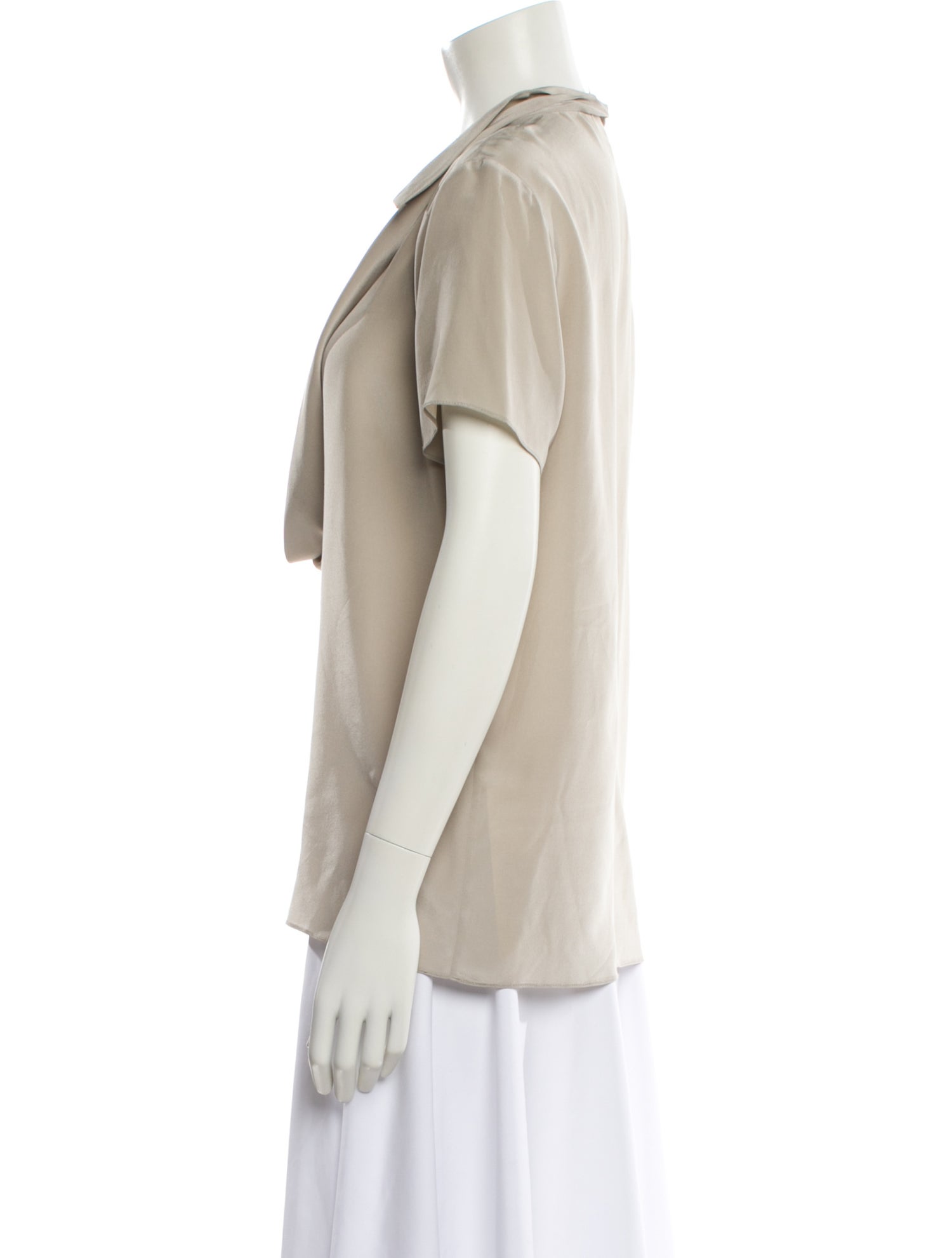Behnaz Sarafpour Silk Tie Neck Blouse