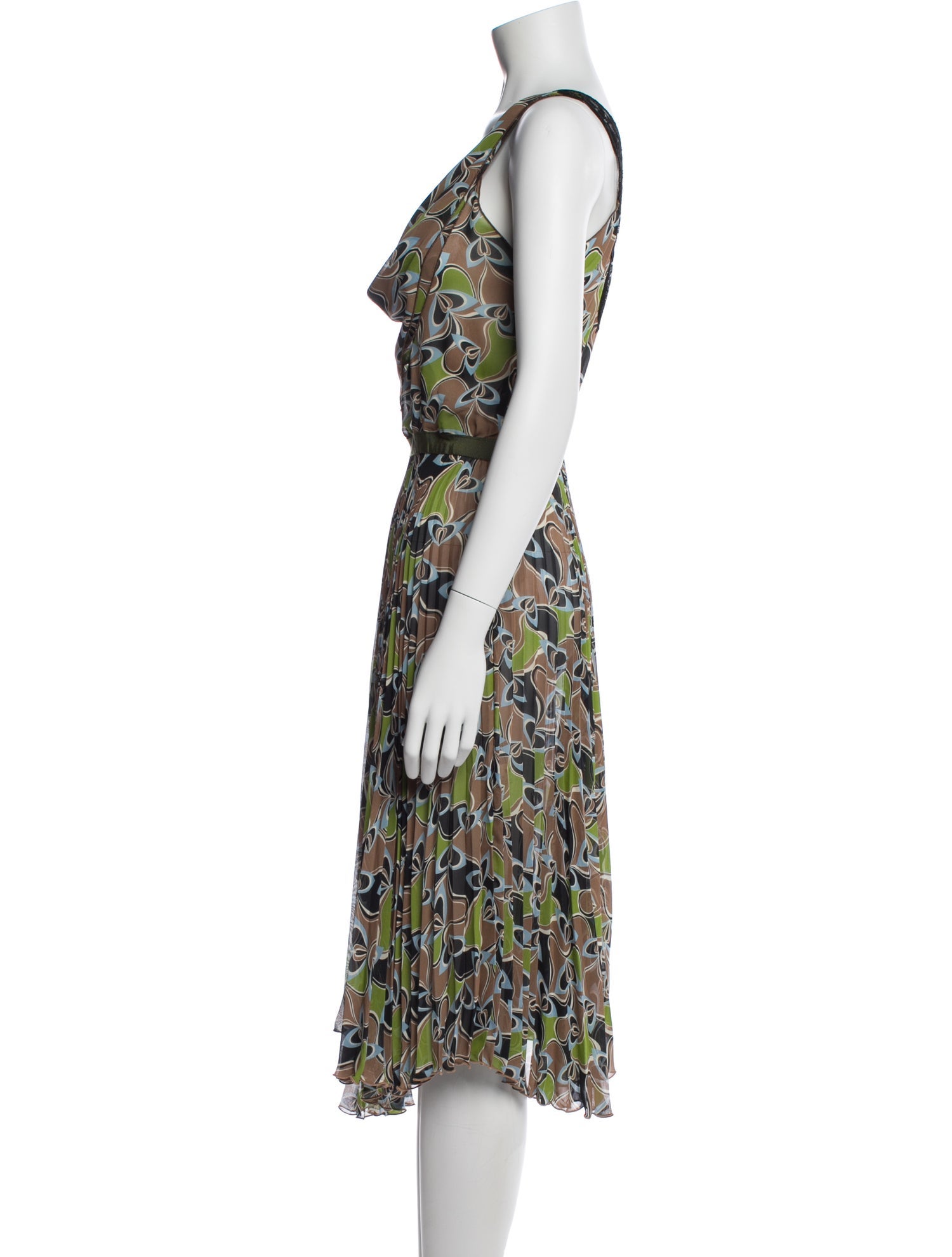 Behnaz Sarafpour Printed Midi Length Dress