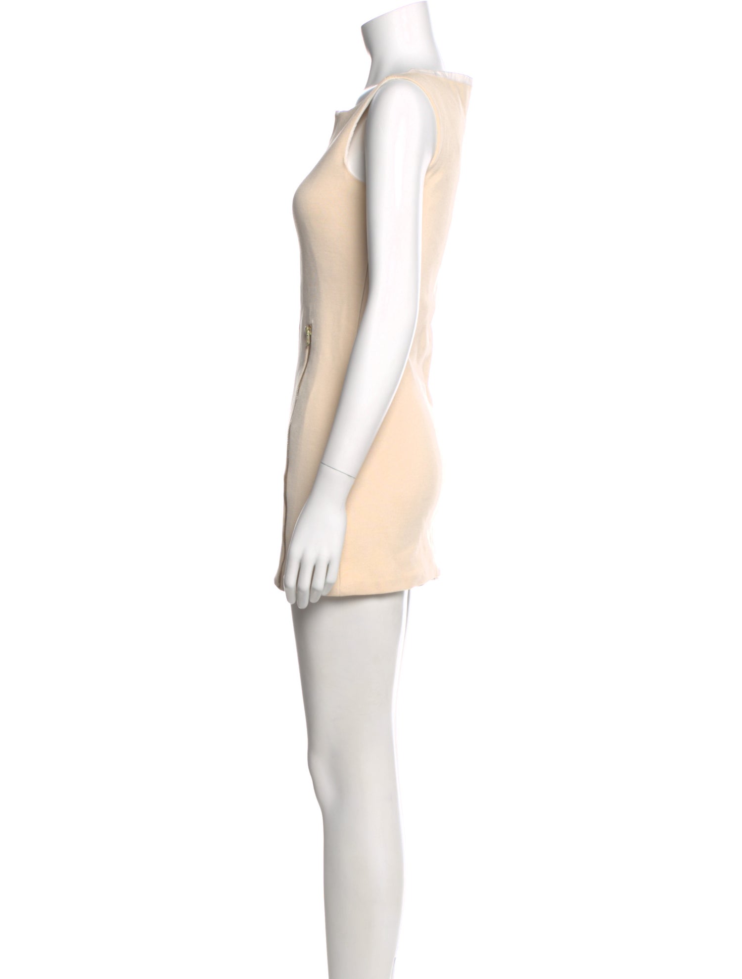 Behnaz Sarafpour Bateau Neckline Mini Dress