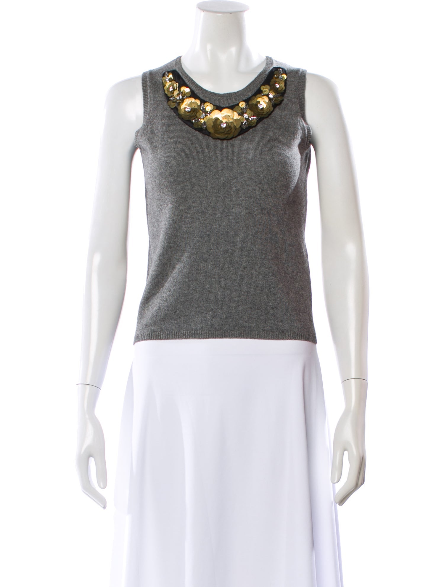 Behnaz Sarafpour Silk Scoop Neck Sweater