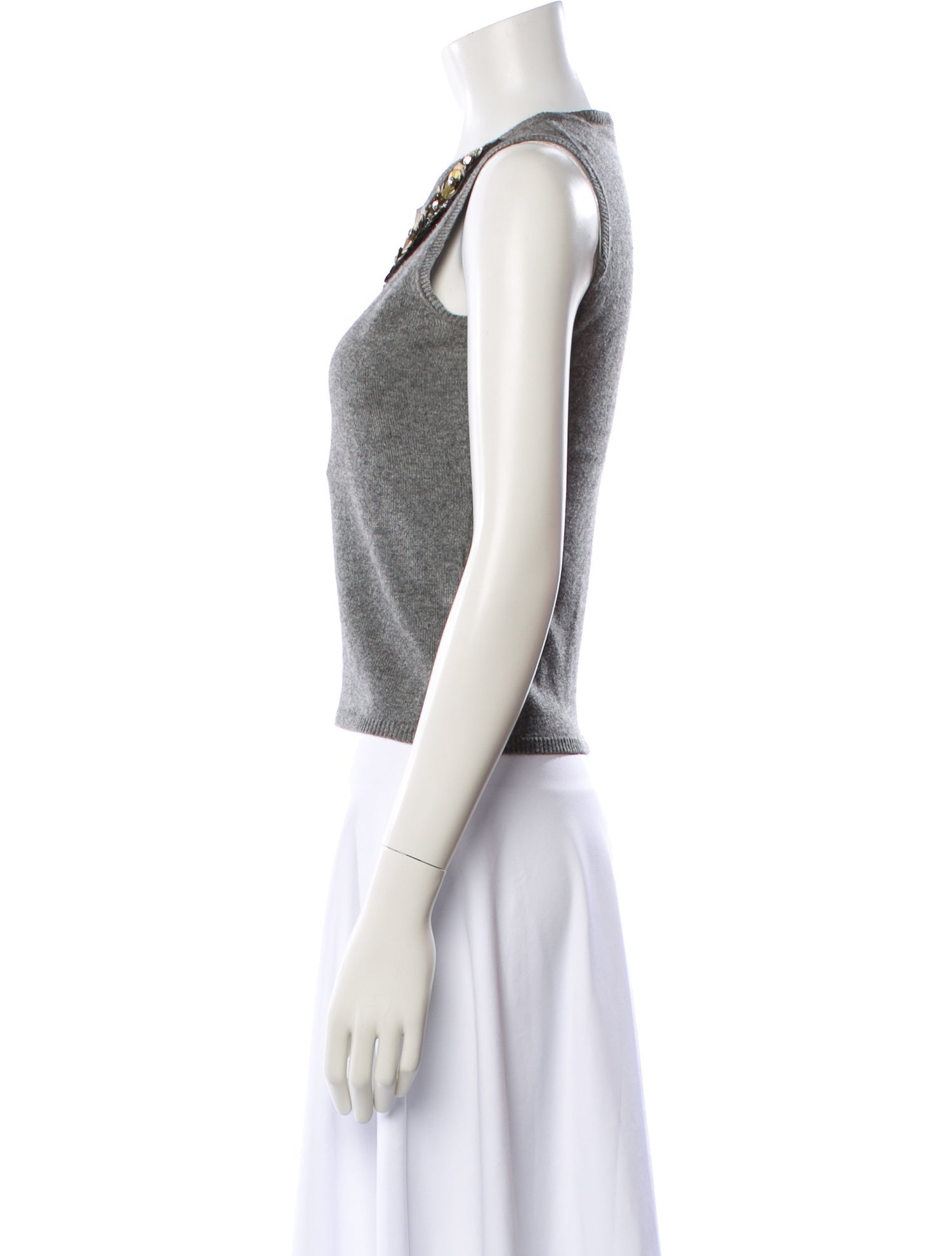 Behnaz Sarafpour Silk Scoop Neck Sweater