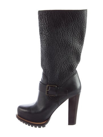 Belstaff Textured Leather Boots