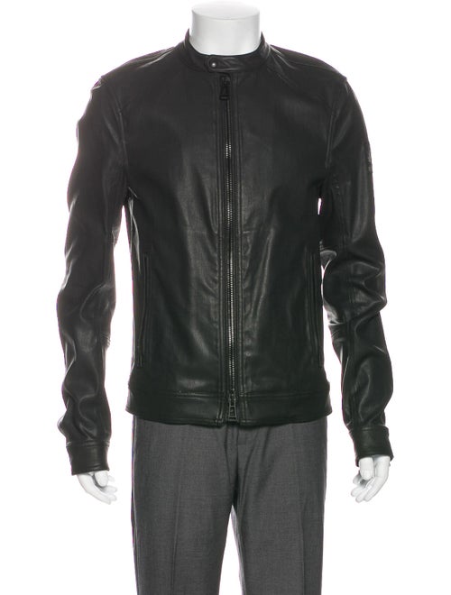 Belstaff Leather Moto Jacket Black