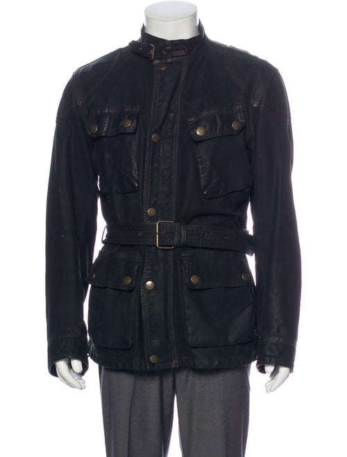 Belstaff Leather Moto Jacket Black