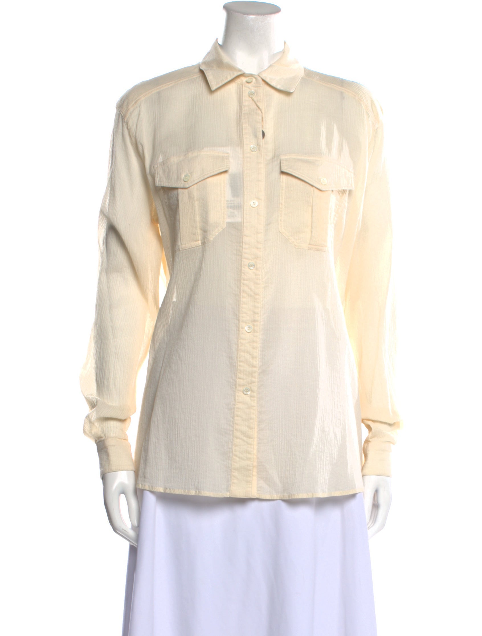 Belstaff Long Sleeve Button-Up Top