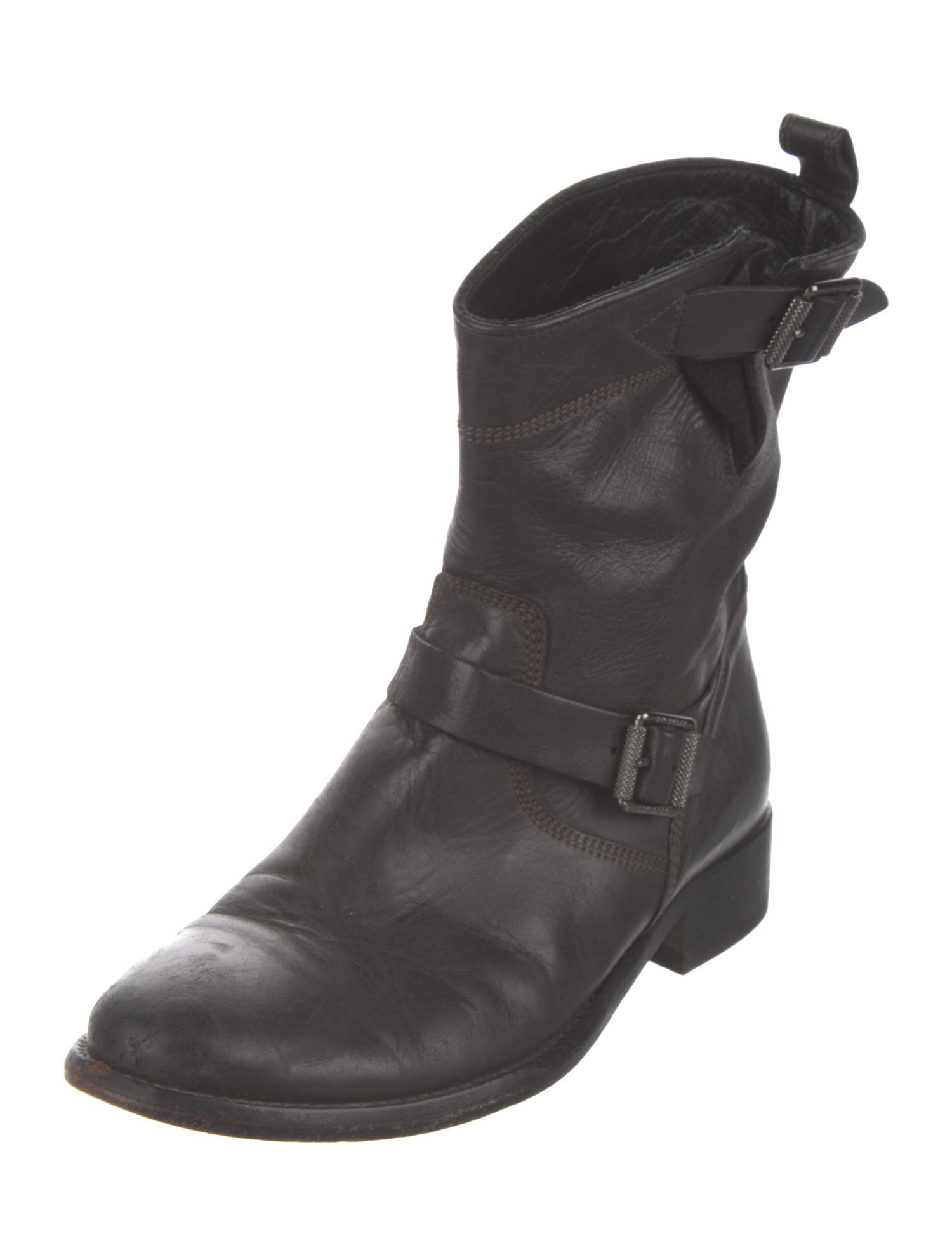 Belstaff Leather Moto Boots
