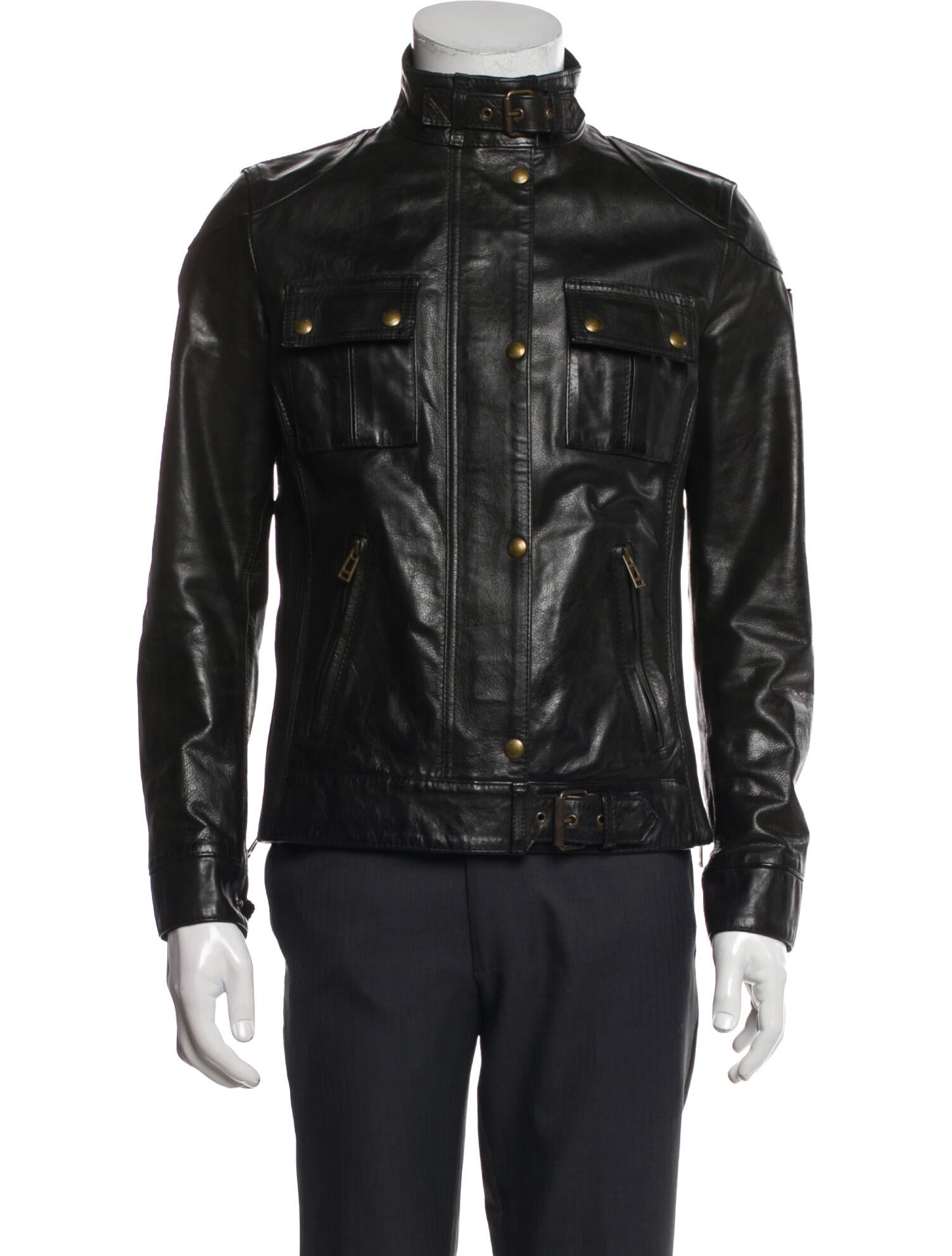 Belstaff Leather Biker Jacket
