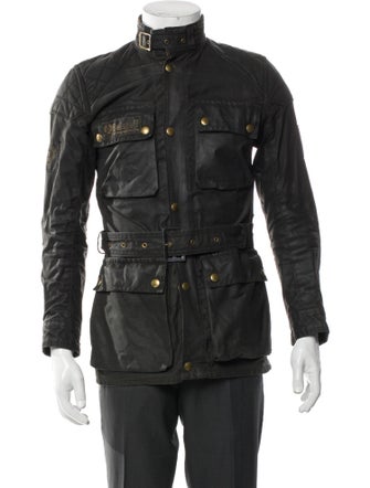 Belstaff Plaid Print Utility Jacket