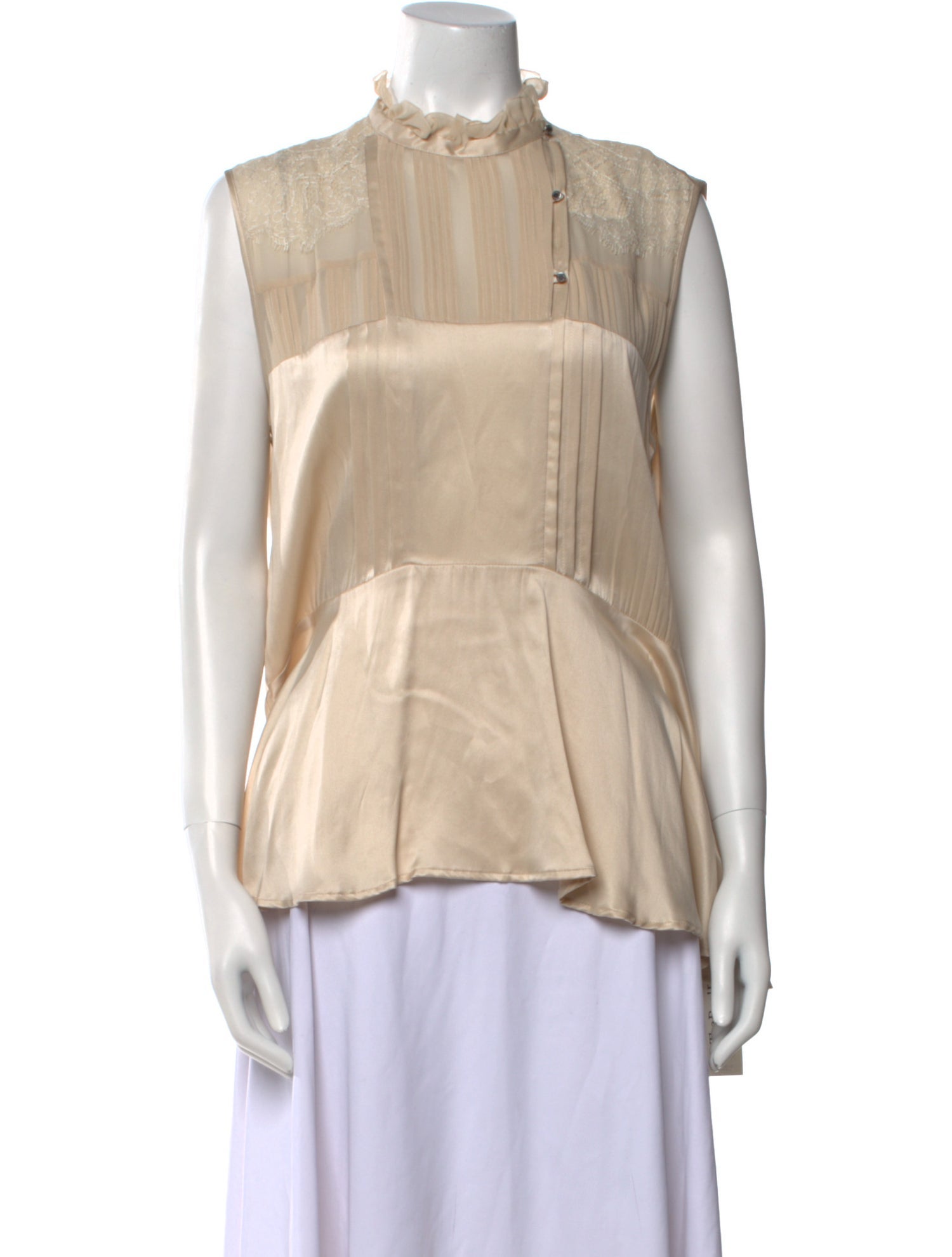 Belstaff Silk Mock Neck Blouse w/ Tags