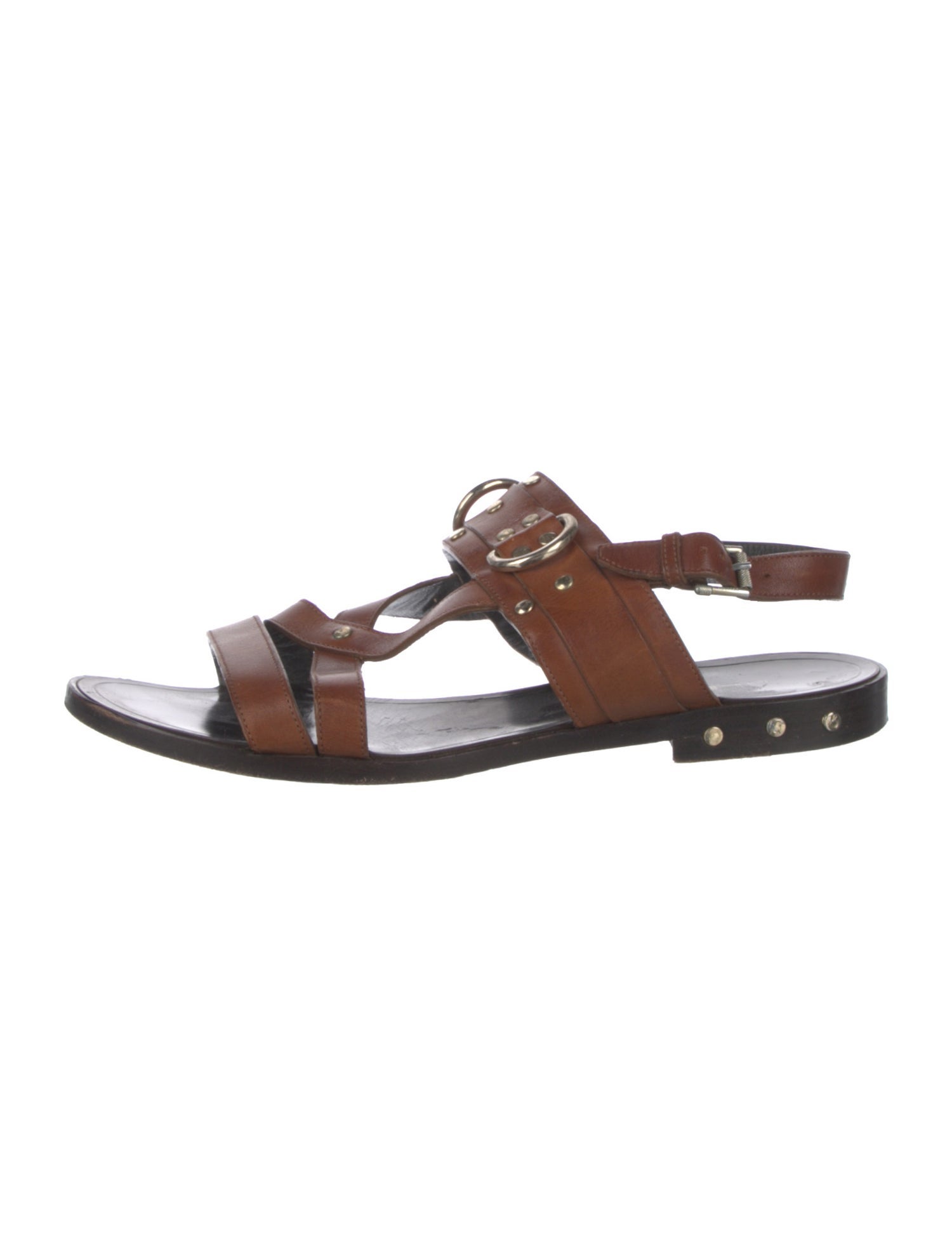 Belstaff Leather Studded Accents Sandals