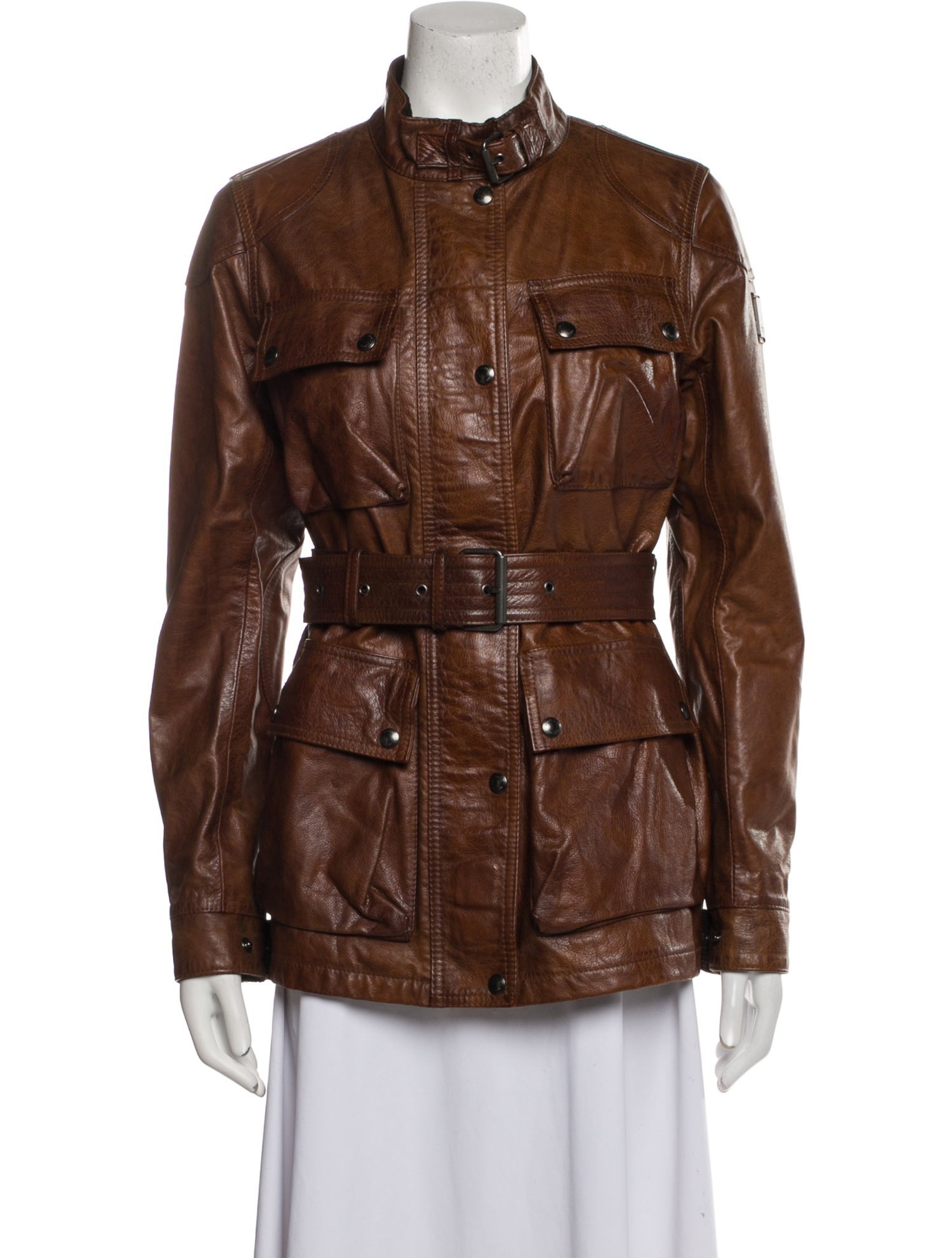 Belstaff Leather Utility Jacket