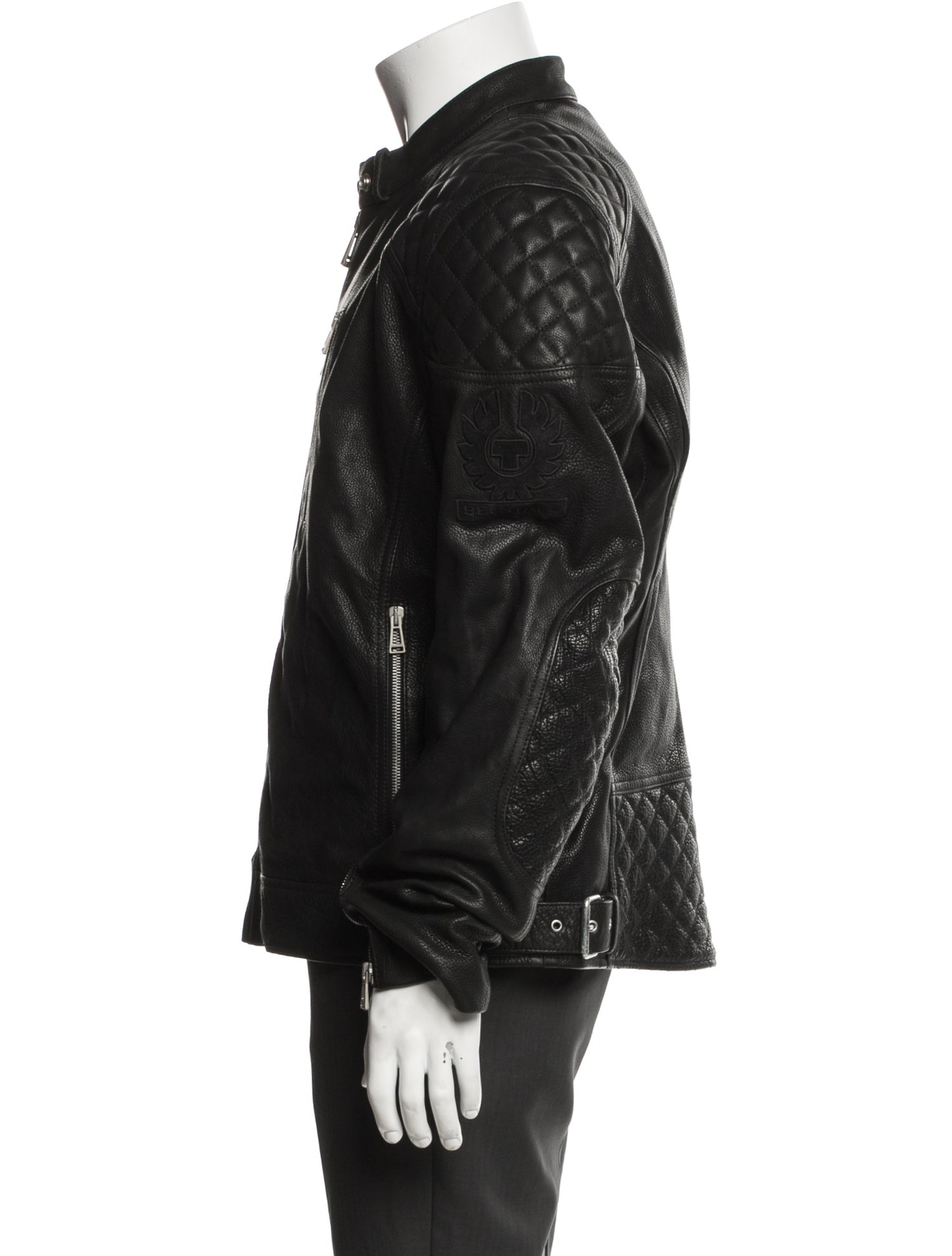 Belstaff Calf Leather Moto Jacket w/ Tags