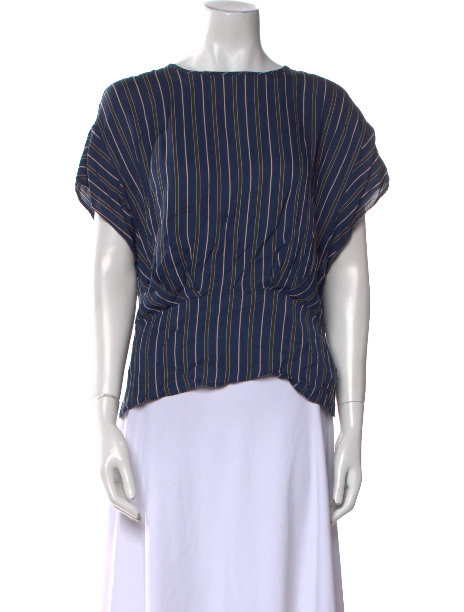 Belstaff Striped Bateau Neckline Blouse