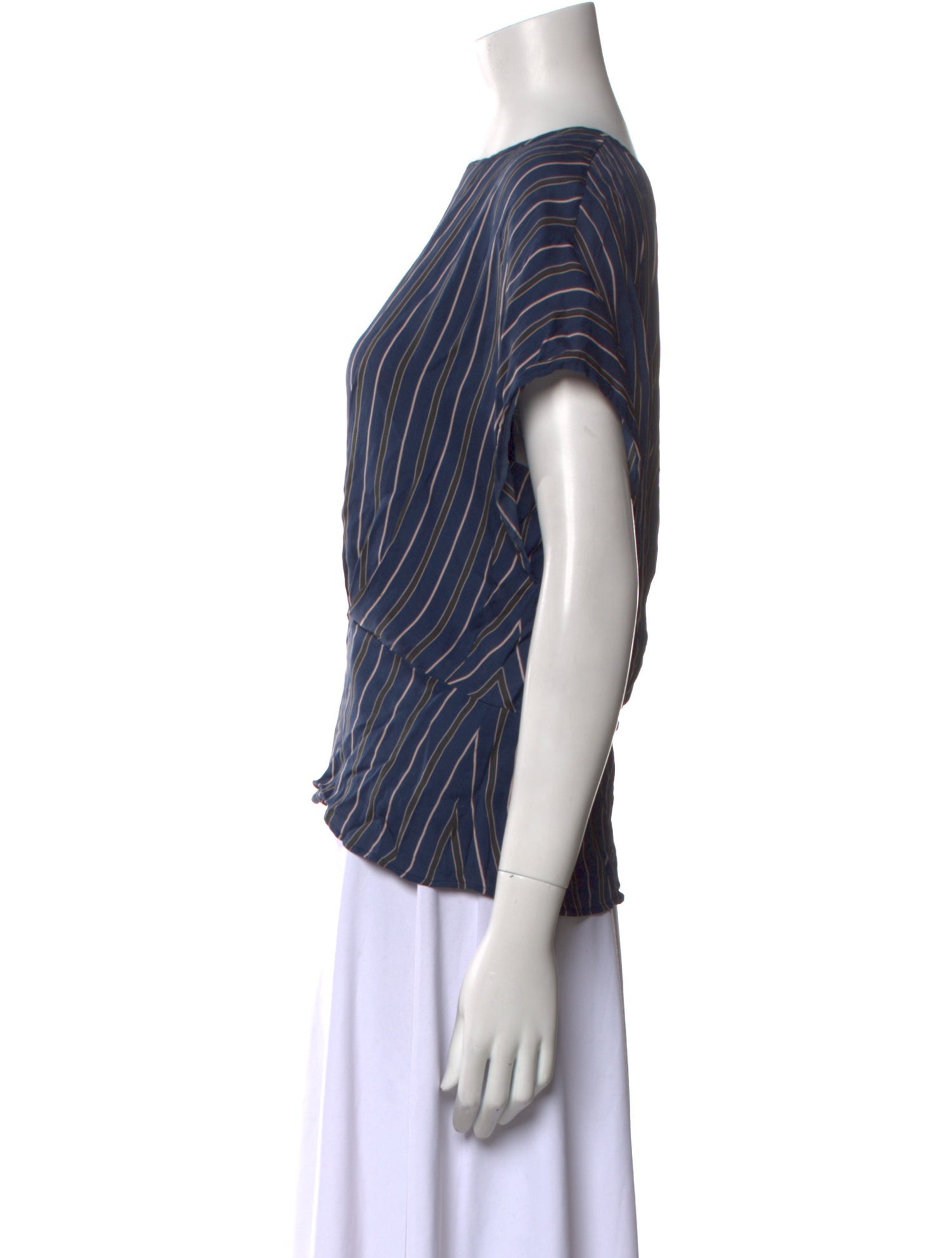 Belstaff Striped Bateau Neckline Blouse