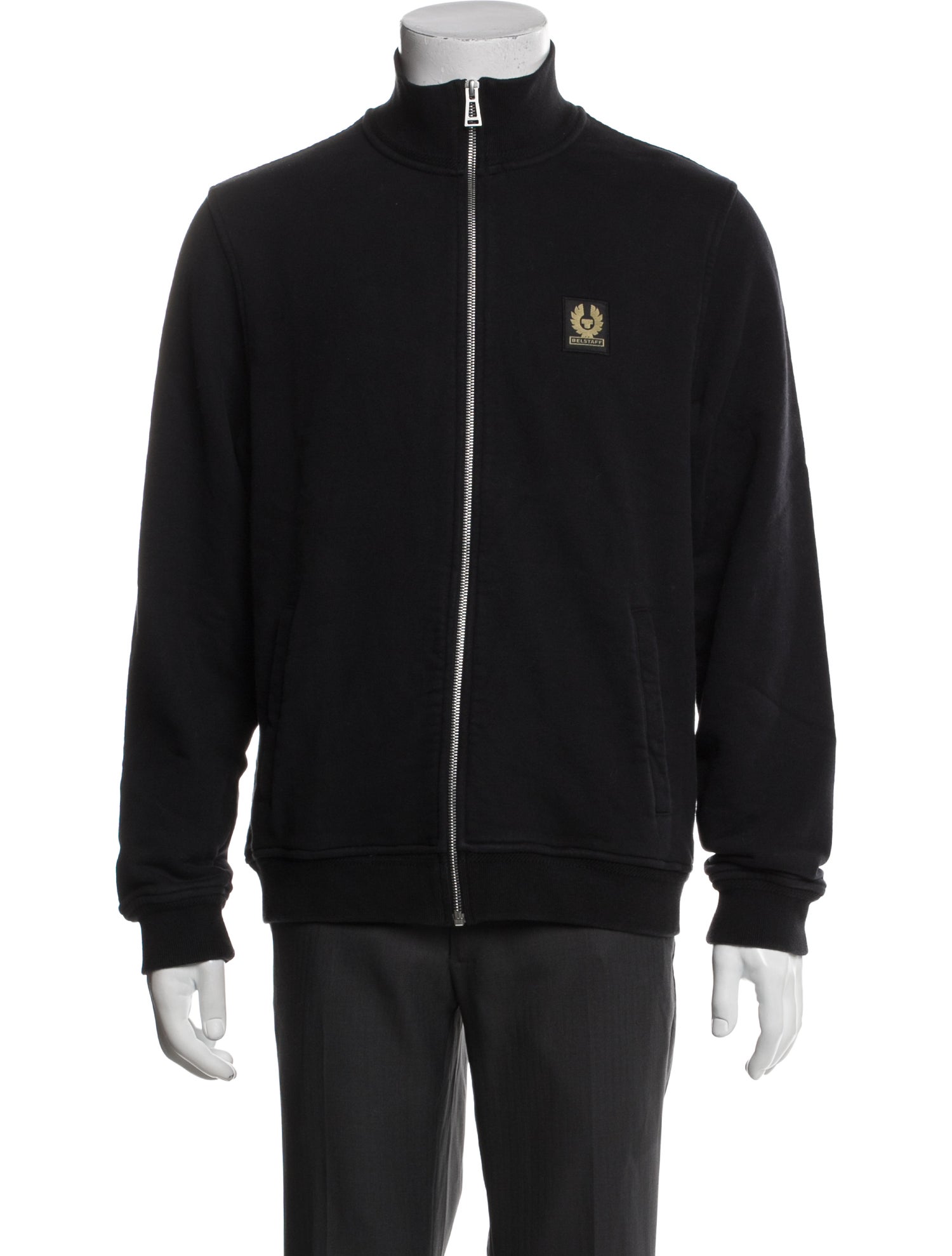 Belstaff Mock Neck Long Sleeve Sweatshirt