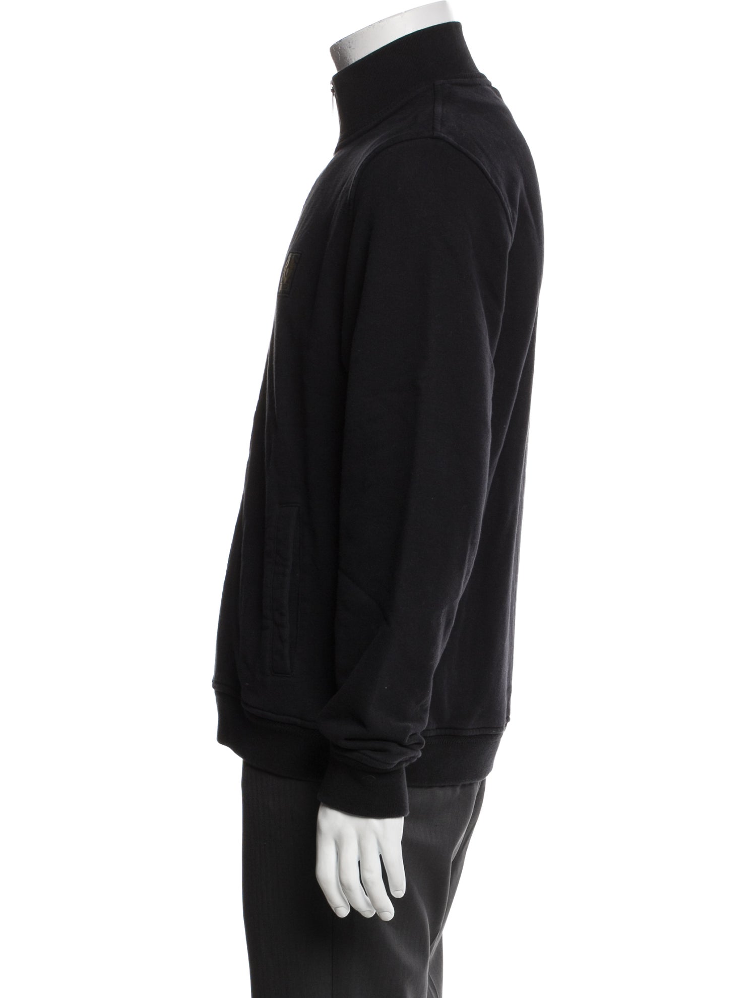 Belstaff Mock Neck Long Sleeve Sweatshirt