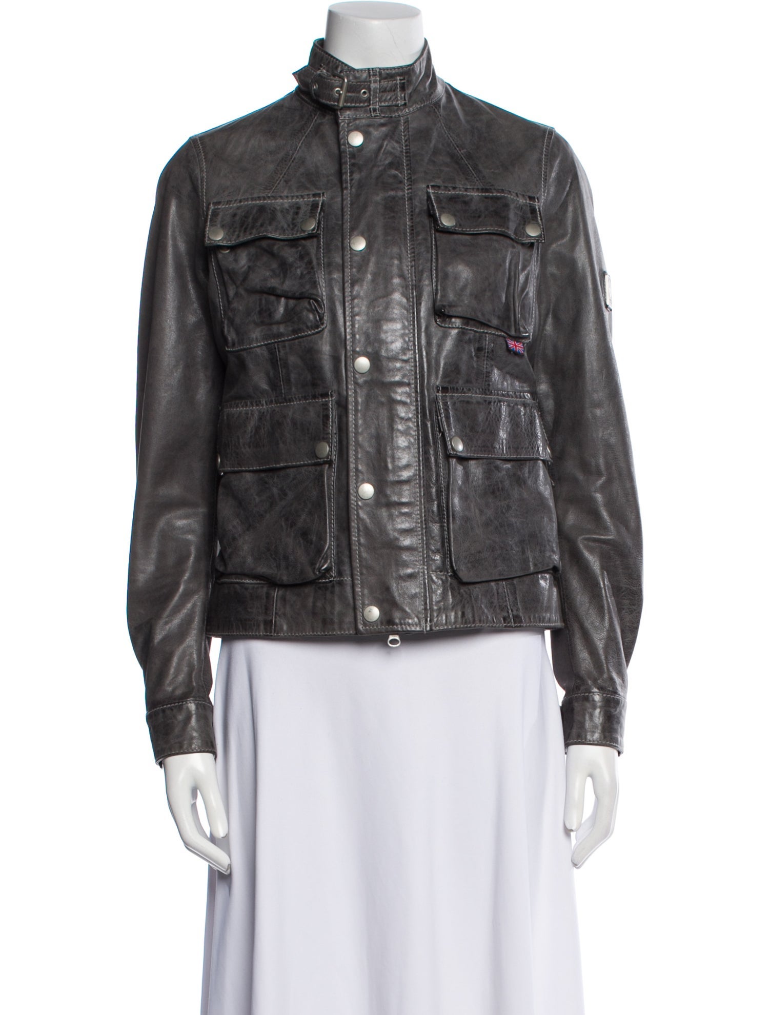Belstaff Leather Utility Jacket