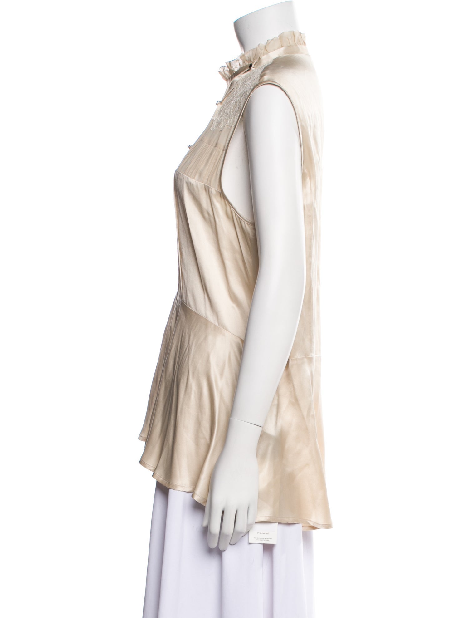 Belstaff Mock Neck Sleeveless Top