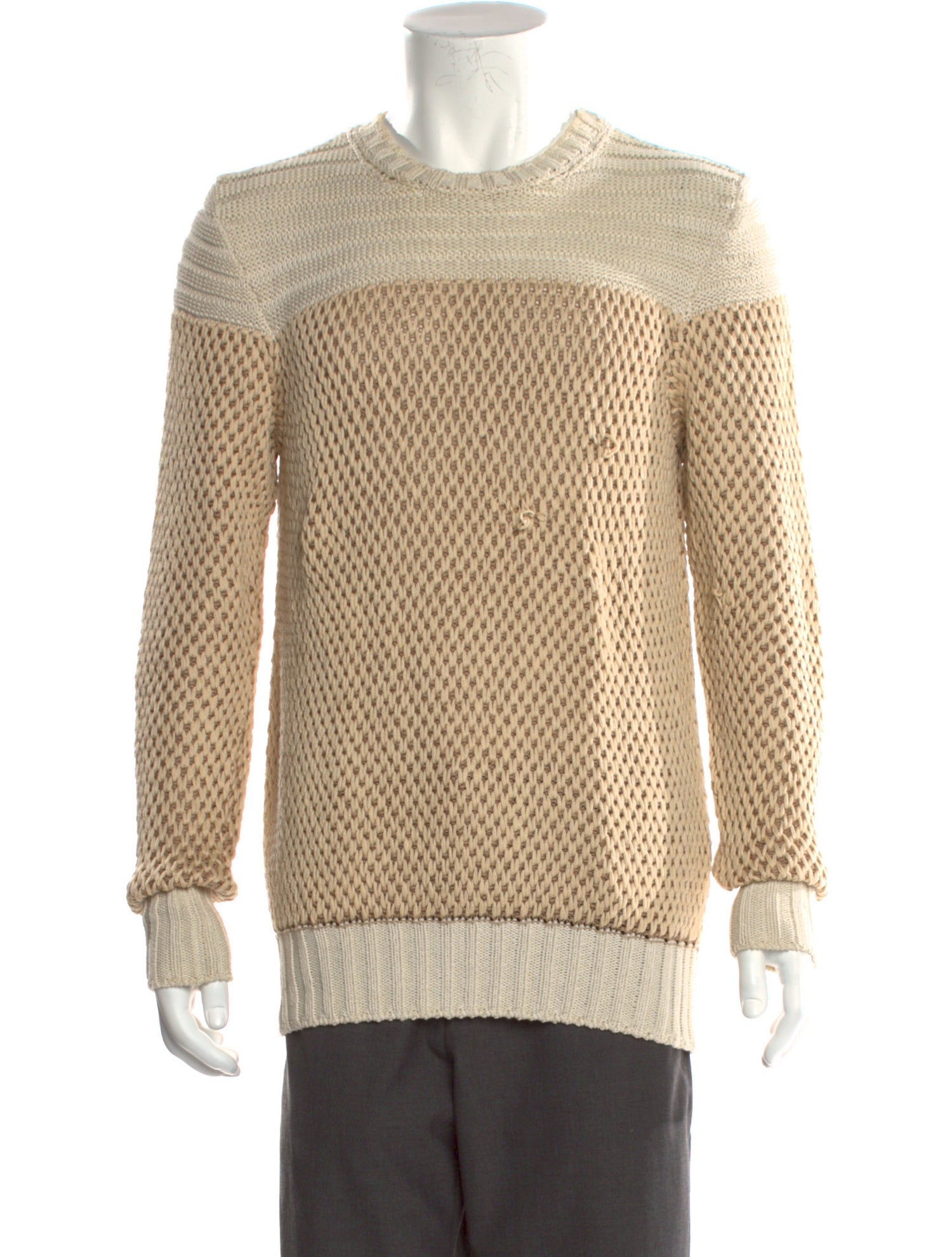 Belstaff Colorblock Pattern Crew Neck Pullover