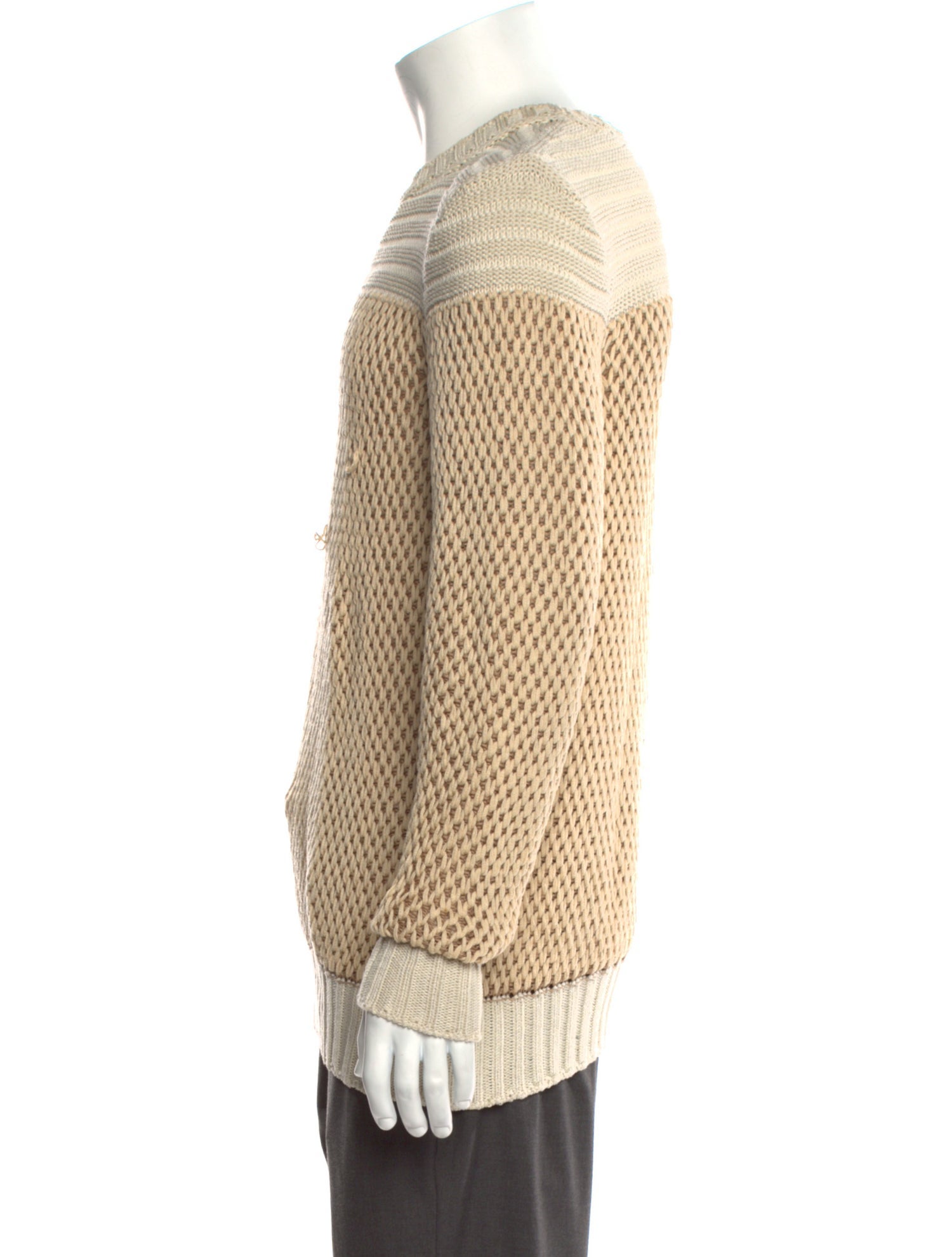 Belstaff Colorblock Pattern Crew Neck Pullover