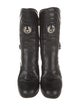 Belstaff Quilted Pattern Leather Moto Boots