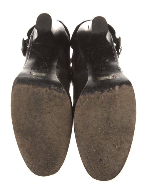 Belstaff Quilted Pattern Leather Moto Boots