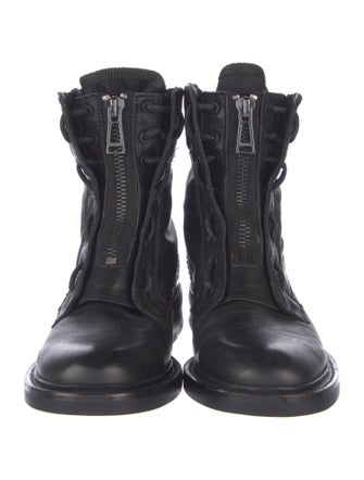 Belstaff Leather Combat Boots