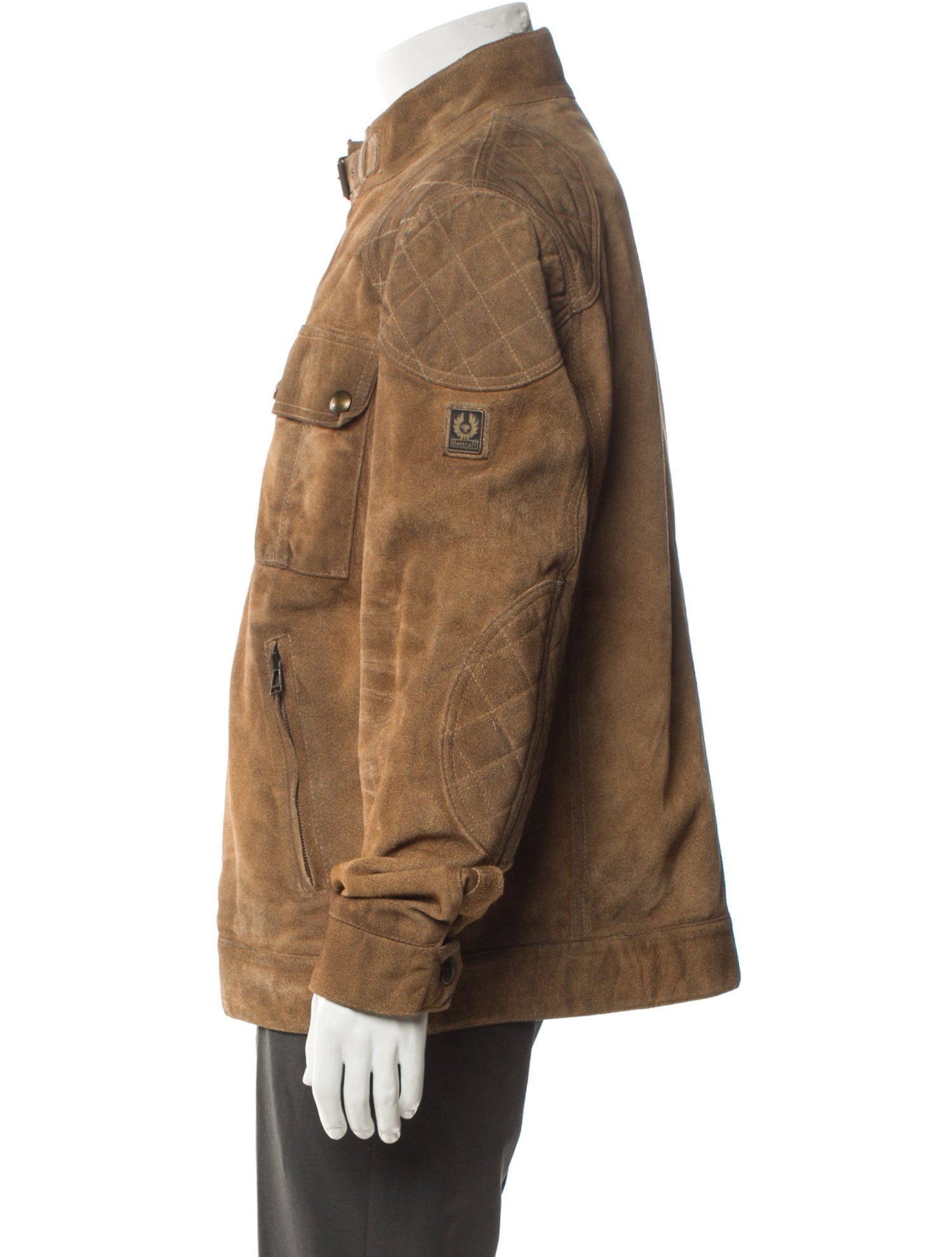 Belstaff Calf Leather Utility Jacket