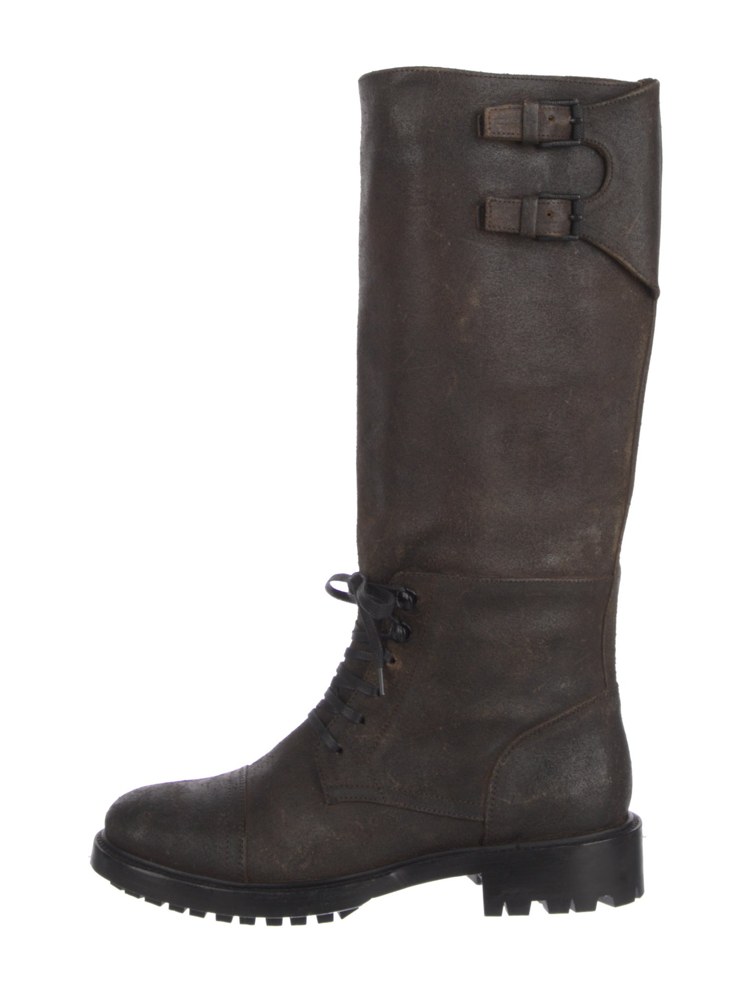 Belstaff Leather Combat Boots