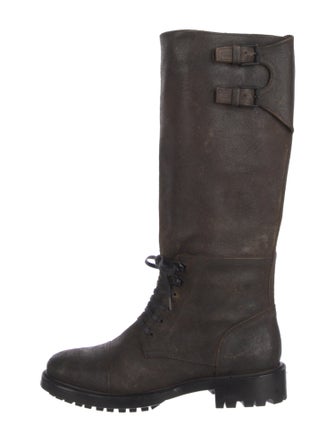 Belstaff Leather Combat Boots