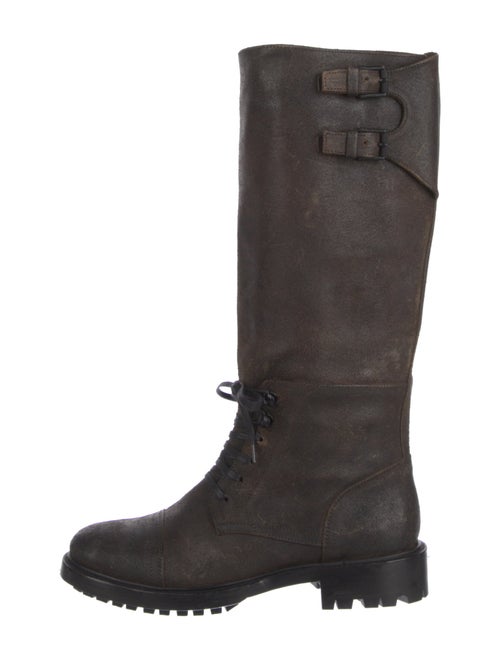 Belstaff Leather Combat Boots