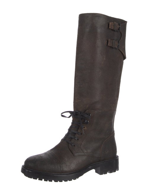 Belstaff Leather Combat Boots
