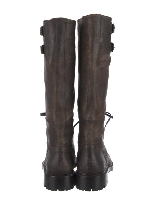 Belstaff Leather Combat Boots