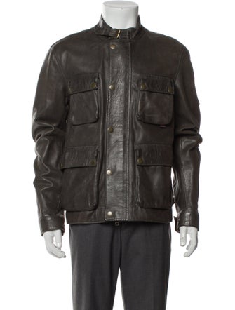 Belstaff Leather Utility Jacket