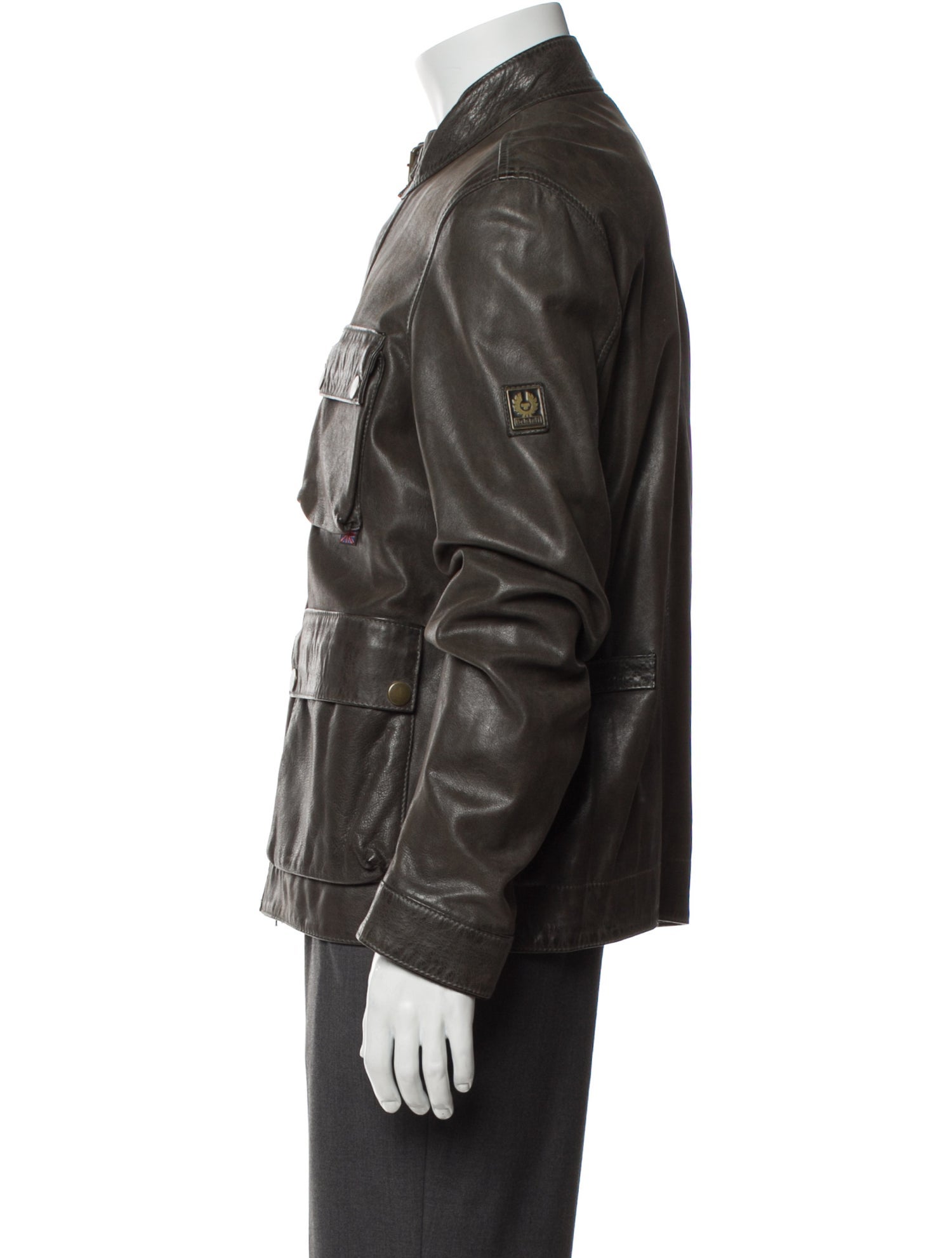 Belstaff Leather Utility Jacket