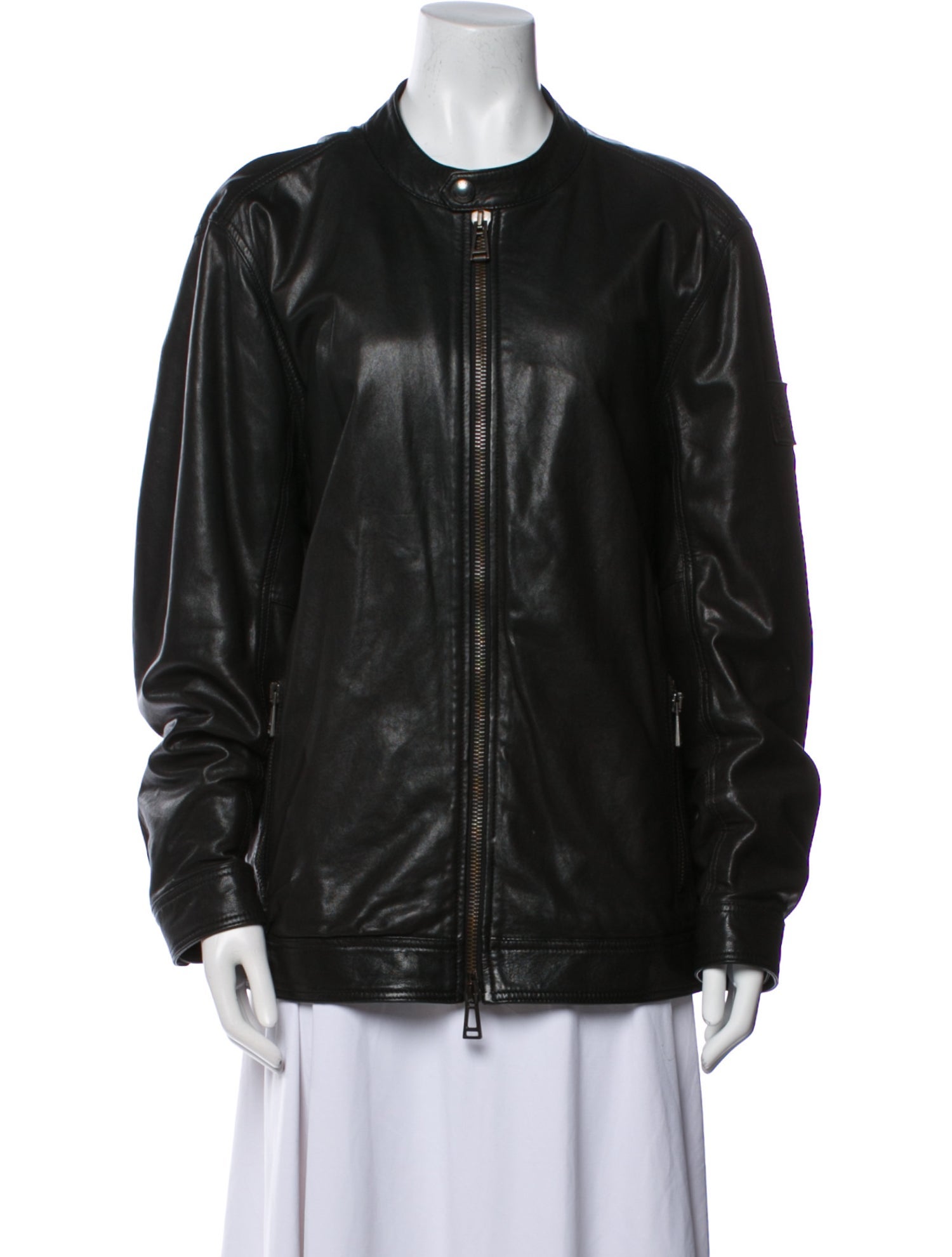 Belstaff Leather Bomber Jacket
