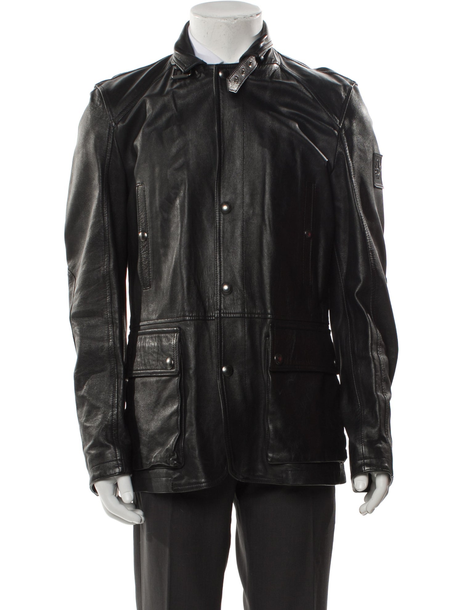 Belstaff Leather Utility Jacket