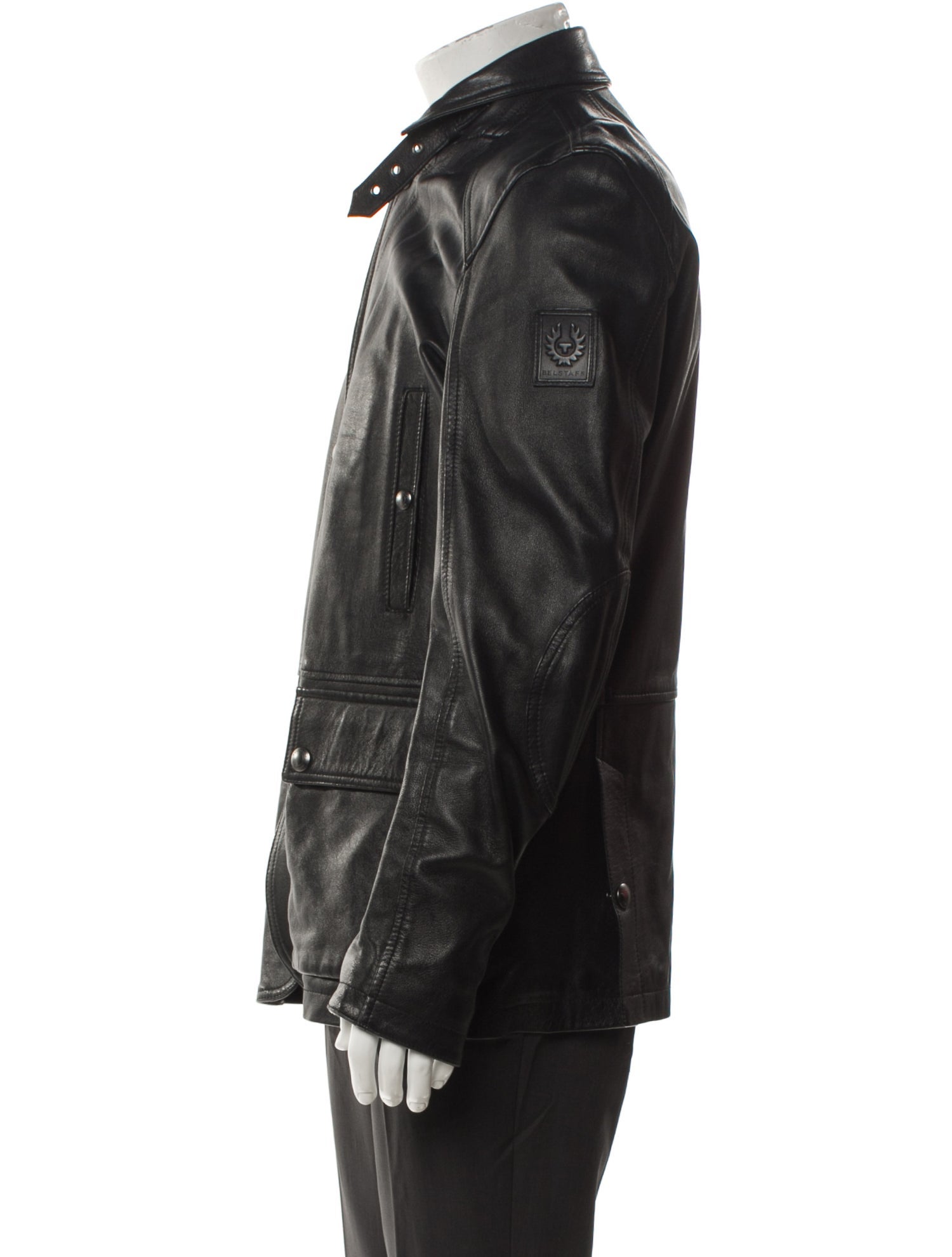 Belstaff Leather Utility Jacket