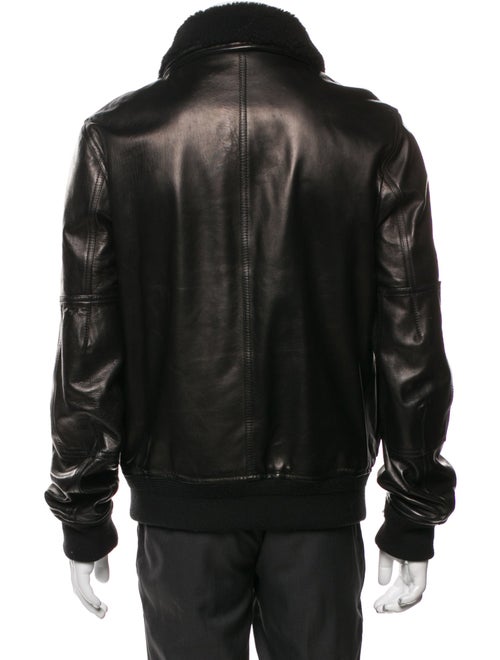 Belstaff Lamb Leather Bomber Jacket