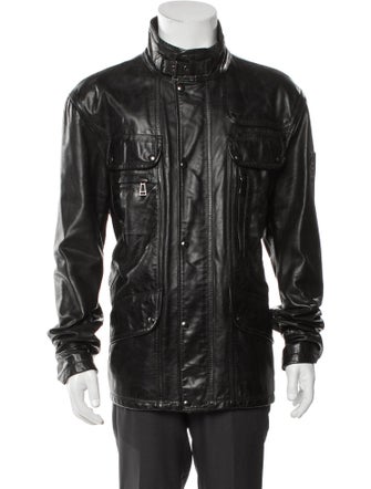 Belstaff Leather Utility Jacket