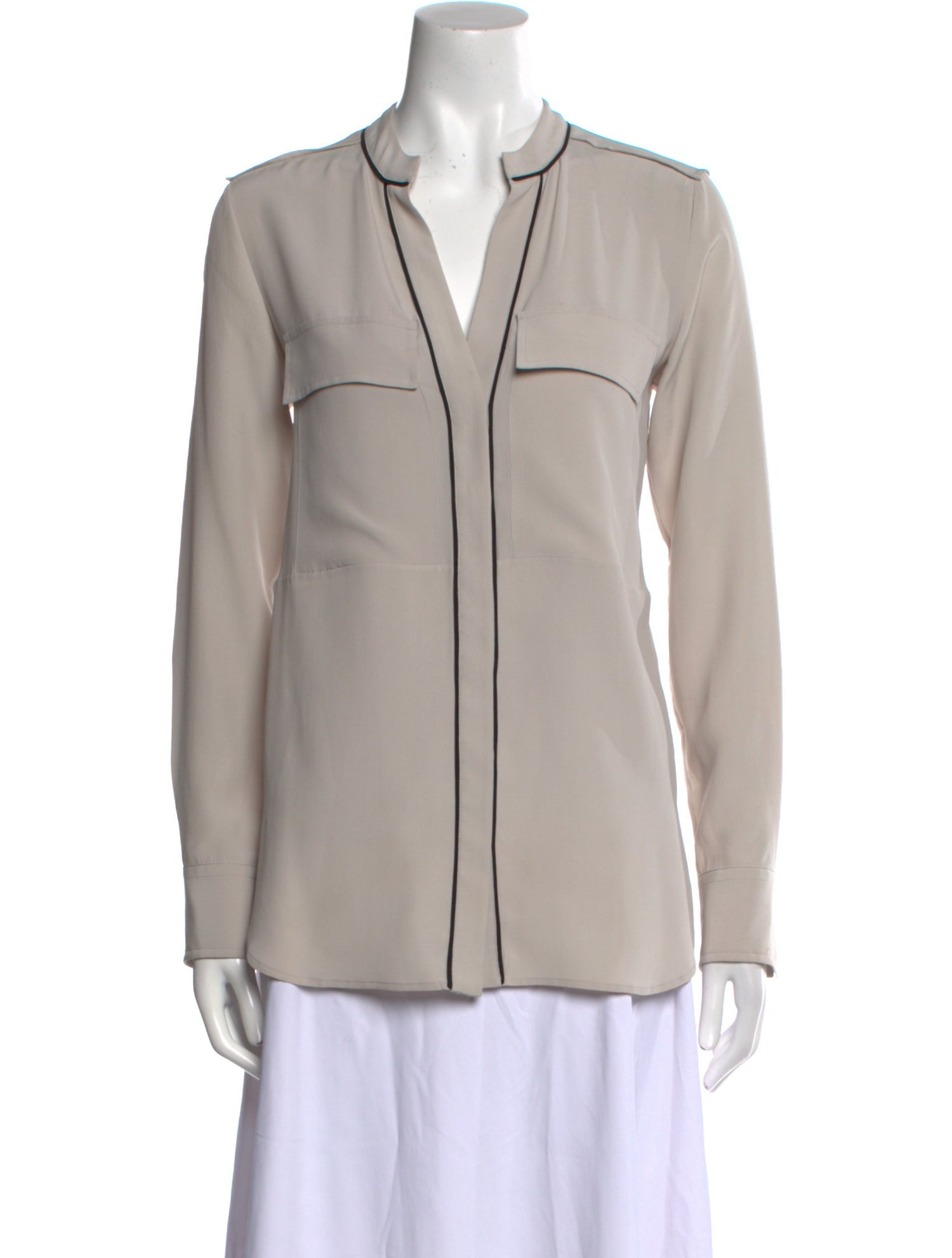 Belstaff Silk V-Neck Blouse