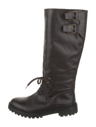 Belstaff Leather Combat Boots